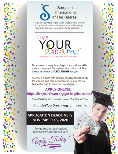 Live Your Dream Scholarship Awards
